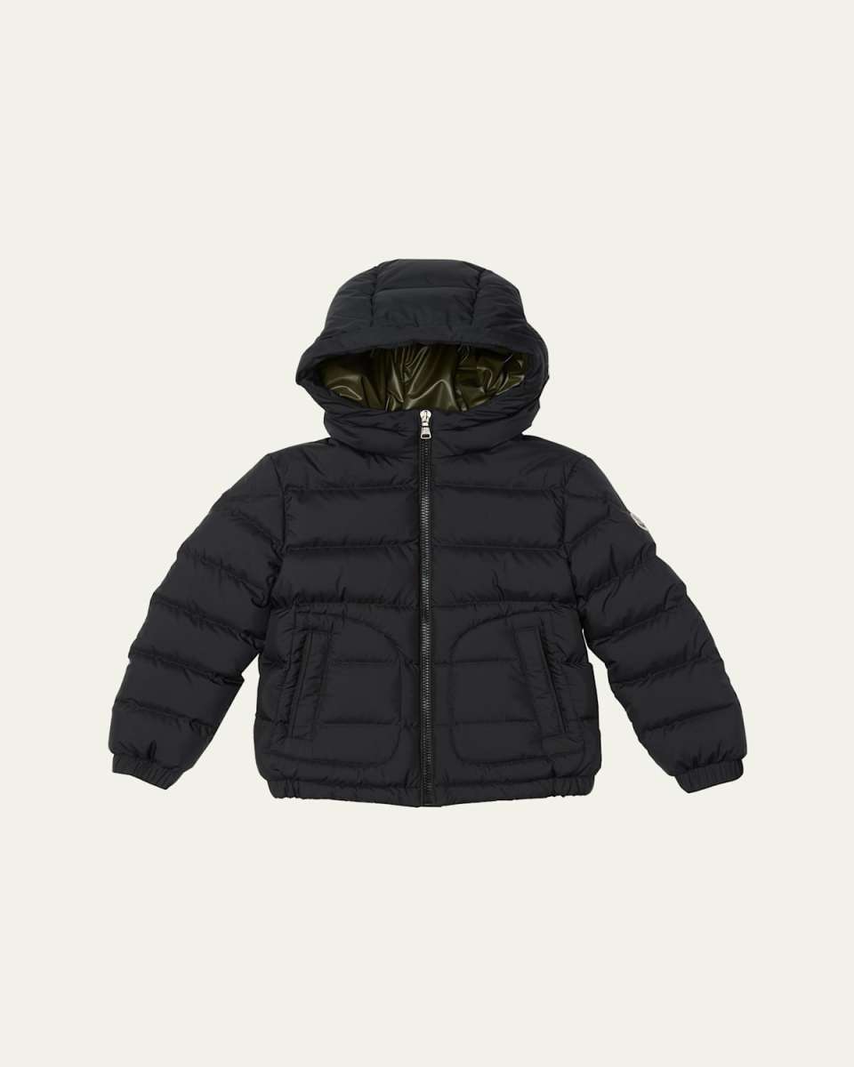 Boy's Grecois Hooded Down Jacket, Size 8-